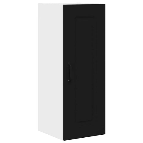 vidaXL Kitchen Wall Cabinet with Shelf 2 pcs Black 30 x 31 x 80 cm