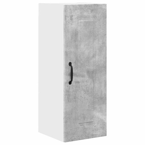 vidaXL Kitchen Wall Cabinet with Shelf Concrete Grey 30 x 31 x 80 cm
