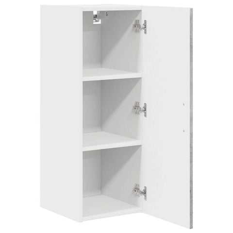 vidaXL Kitchen Wall Cabinet with Shelf Concrete Grey 30 x 31 x 80 cm