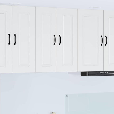 vidaXL Kitchen Wall Cabinet 2 pcs High Gloss White 30 x 31 x 80 cm