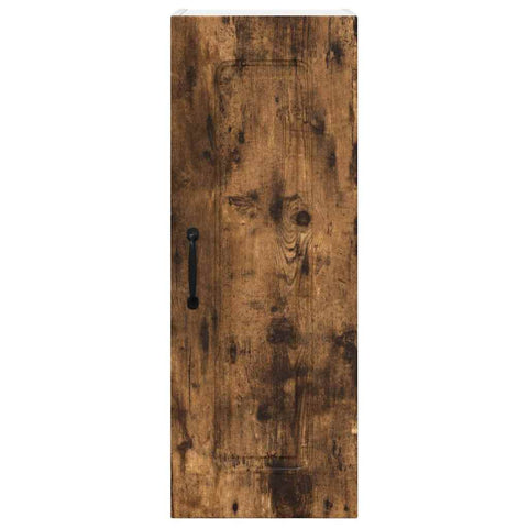 vidaXL Kitchen Wall Cabinet with Door 2 pcs Smoked Oak 30 x 31 x 80 cm