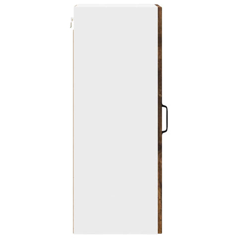 vidaXL Kitchen Wall Cabinet with Door 2 pcs Smoked Oak 30 x 31 x 80 cm