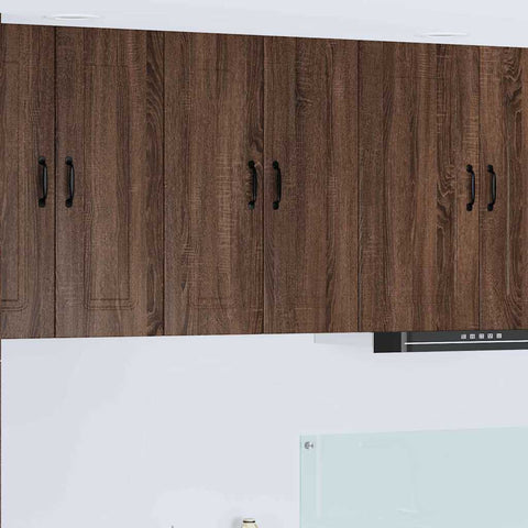 vidaXL Kitchen Wall Cabinet Brown Oak 30 x 31 x 80 cm Engineered Wood
