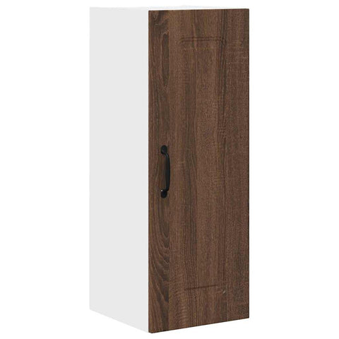 vidaXL Kitchen Wall Cabinet Brown Oak 30 x 31 x 80 cm Engineered Wood