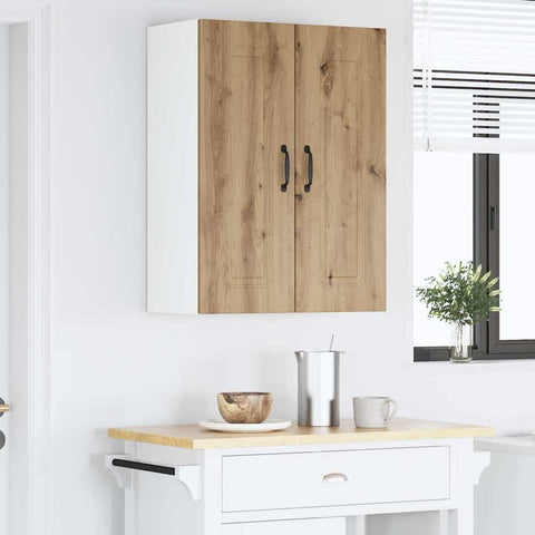 vidaXL Kitchen Wall Cabinet with Shelf Artisan Oak 30 x 31 x 80 cm