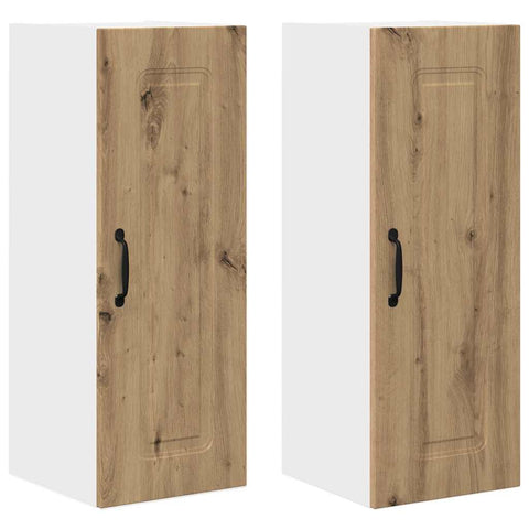 vidaXL Kitchen Wall Cabinet 2 pcs Artisan Oak 30 x 31 x 80 cm