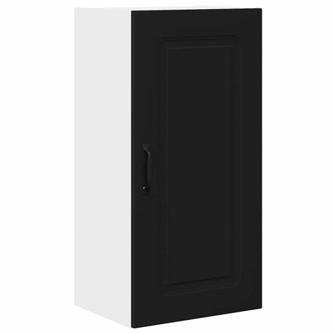 vidaXL Kitchen Wall Cabinet Black 40 x 31 x 80 cm Engineered Wood