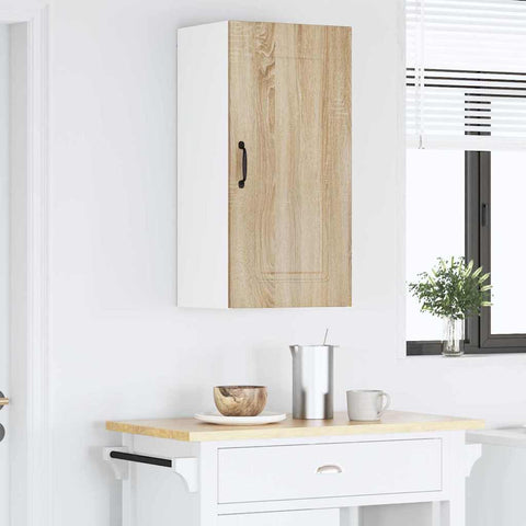 vidaXL Kitchen Wall Cabinet Sonoma Oak 40 x 31 x 80 cm Engineered Wood