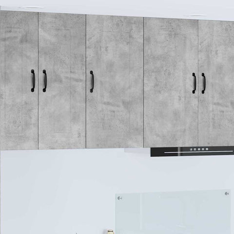 vidaXL Kitchen Wall Cabinet with Shelf Concrete Grey 40 x 31 x 80 cm