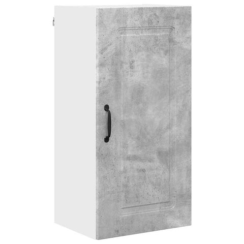 vidaXL Kitchen Wall Cabinet with Shelf Concrete Grey 40 x 31 x 80 cm
