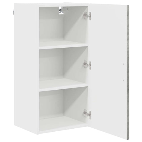 vidaXL Kitchen Wall Cabinet with Shelf Concrete Grey 40 x 31 x 80 cm