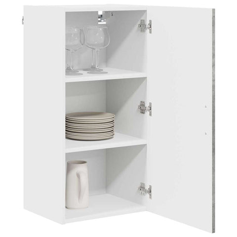 vidaXL Kitchen Wall Cabinet with Shelf Concrete Grey 40 x 31 x 80 cm
