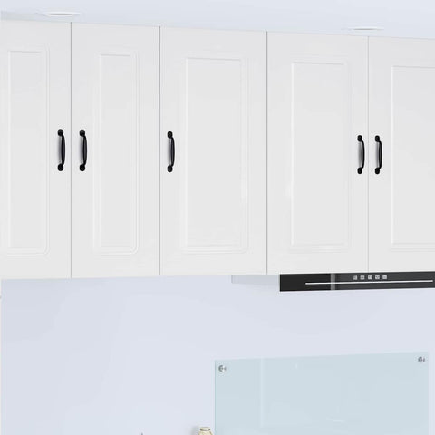 vidaXL Kitchen Wall Cabinet with Door High Gloss White 40 x 31 x 80 cm