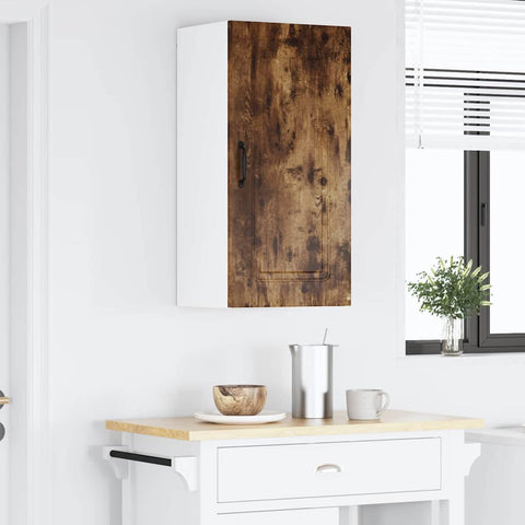 vidaXL Kitchen Wall Cabinet Smoked Oak 40 x 31 x 80 cm Engineered Wood