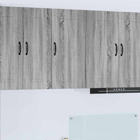 vidaXL Kitchen Wall Cabinet with Shelf Grey Sonoma 40 x 31 x 80 cm