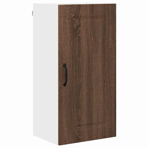 vidaXL Kitchen Wall Cabinet Brown Oak 40 x 31 x 80 cm Engineered Wood