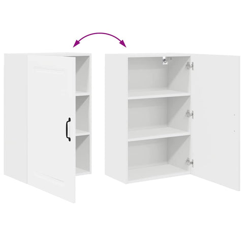 vidaXL Kitchen Wall Cabinet White 50 x 31 x 80 cm Engineered Wood