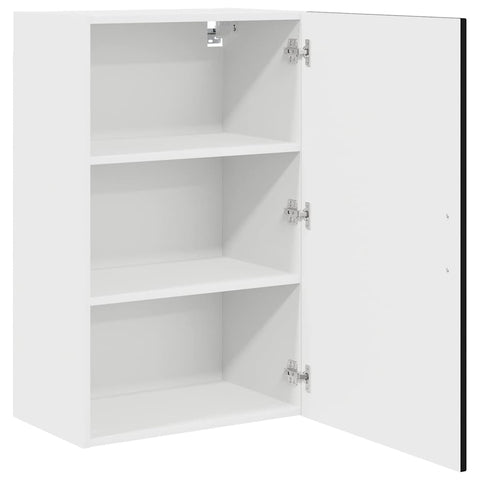 vidaXL Kitchen Wall Cabinet Black 50 x 31 x 80 cm Engineered Wood