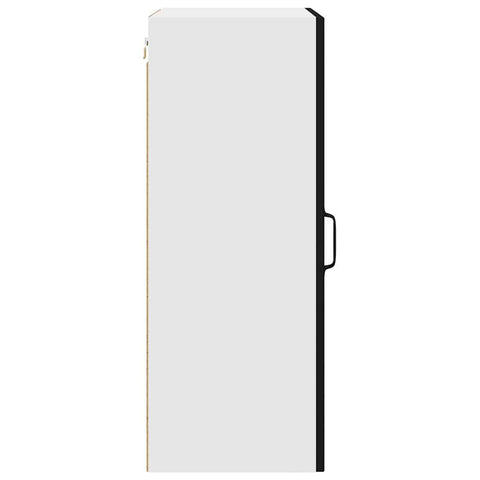 vidaXL Kitchen Wall Cabinet Black 50 x 31 x 80 cm Engineered Wood