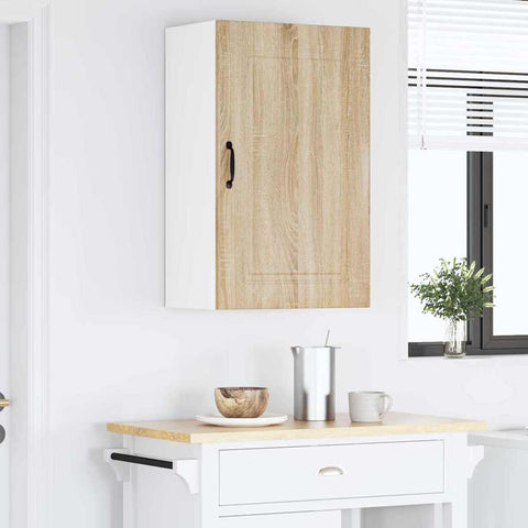 vidaXL Kitchen Wall Cabinet Sonoma Oak 50 x 31 x 80 cm Engineered Wood