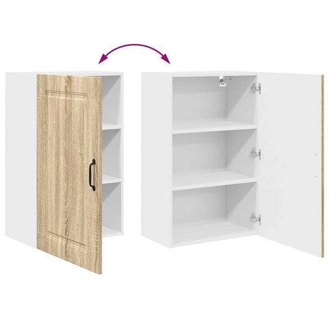 vidaXL Kitchen Wall Cabinet Sonoma Oak 50 x 31 x 80 cm Engineered Wood