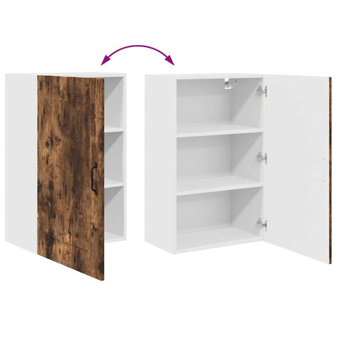 vidaXL Kitchen Wall Cabinet Smoked Oak 50 x 31 x 80 cm Engineered Wood