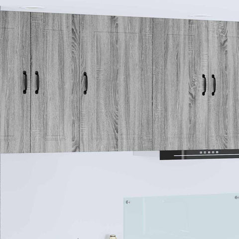 vidaXL Kitchen Wall Cabinet with Shelf Grey Sonoma 50 x 31 x 80 cm