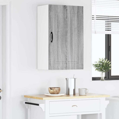 vidaXL Kitchen Wall Cabinet with Shelf Grey Sonoma 50 x 31 x 80 cm
