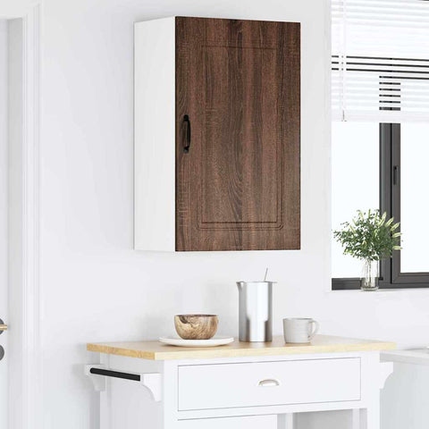vidaXL Kitchen Wall Cabinet Brown Oak 50 x 31 x 80 cm Engineered Wood