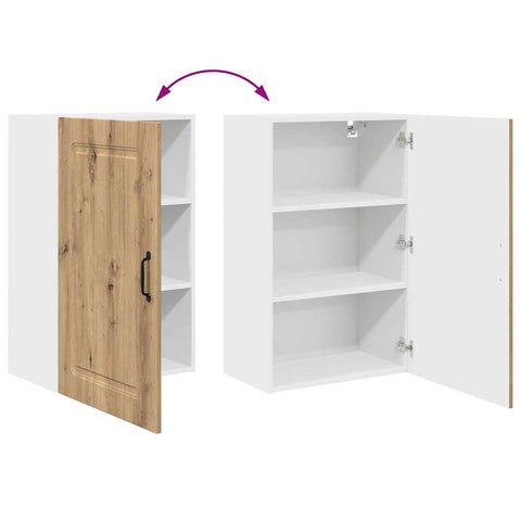 vidaXL Kitchen Wall Cabinet with Shelf Artisan Oak 50 x 31 x 80 cm