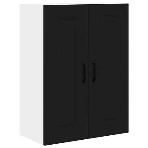 vidaXL Kitchen Wall Cabinet Black 60 x 31 x 80 cm Engineered Wood