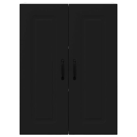 vidaXL Kitchen Wall Cabinet Black 60 x 31 x 80 cm Engineered Wood