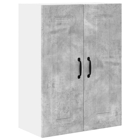 vidaXL Kitchen Wall Cabinet with Shelf Concrete Grey 60 x 31 x 80 cm