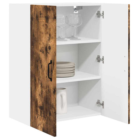 vidaXL Kitchen Wall Cabinet Smoked Oak 60 x 31 x 80 cm Engineered Wood