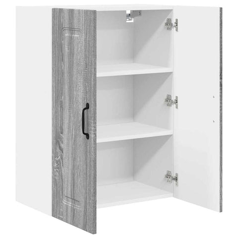 vidaXL Kitchen Wall Cabinet with Shelf Grey Sonoma 60 x 31 x 80 cm