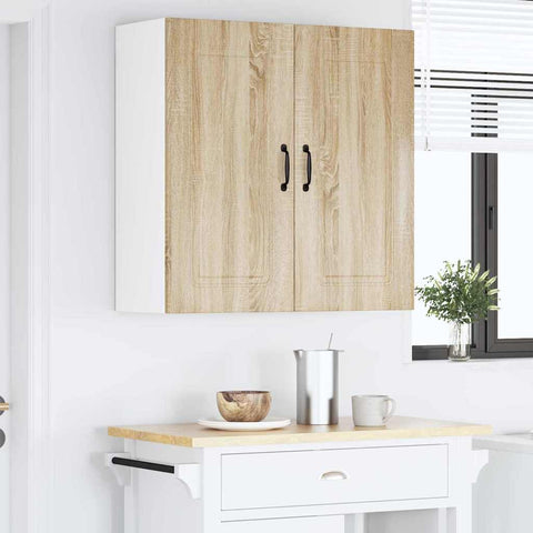vidaXL Kitchen Wall Cabinet Sonoma Oak 80 x 31 x 80 cm Engineered Wood