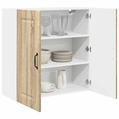 vidaXL Kitchen Wall Cabinet Sonoma Oak 80 x 31 x 80 cm Engineered Wood