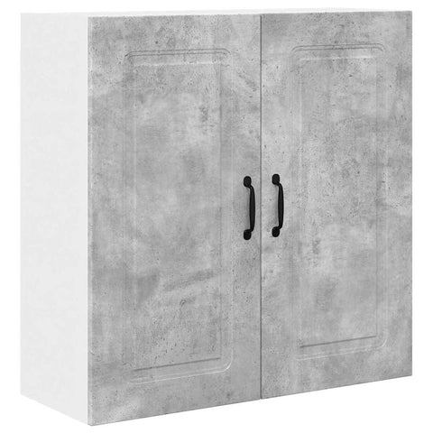 vidaXL Kitchen Wall Cabinet with Shelf Concrete Grey 80 x 31 x 80 cm
