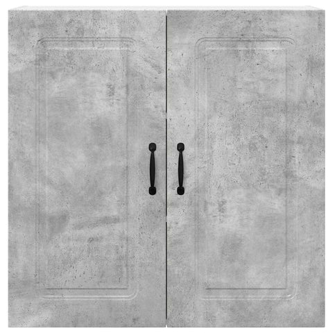 vidaXL Kitchen Wall Cabinet with Shelf Concrete Grey 80 x 31 x 80 cm