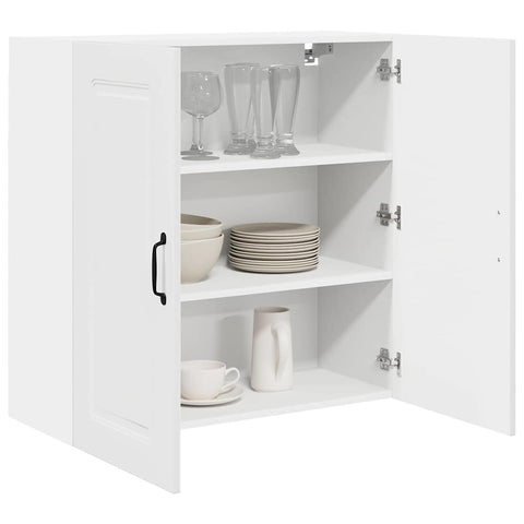 vidaXL Kitchen Wall Cabinet with Door High Gloss White 80 x 31 x 80 cm