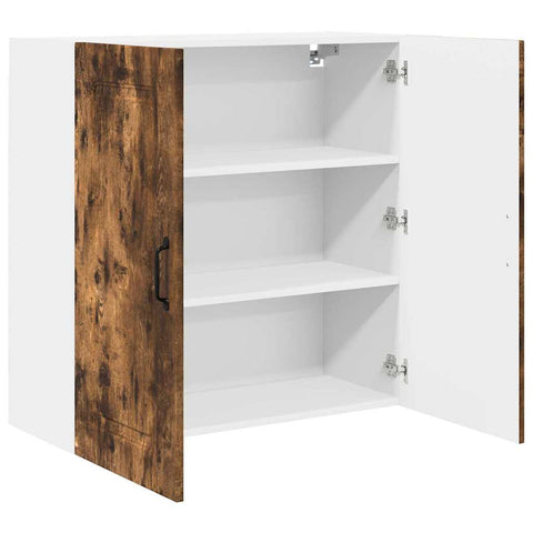 vidaXL Kitchen Wall Cabinet Smoked Oak 80 x 31 x 80 cm Engineered Wood