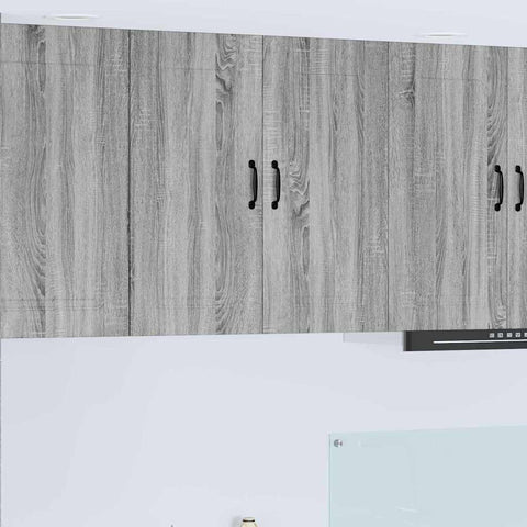 vidaXL Kitchen Wall Cabinet with Shelf Grey Sonoma 80 x 31 x 80 cm