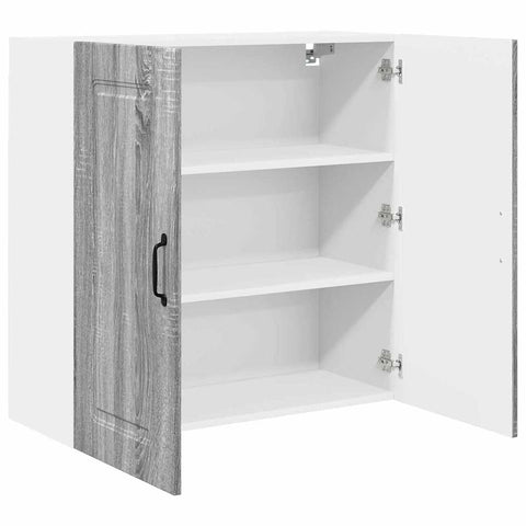 vidaXL Kitchen Wall Cabinet with Shelf Grey Sonoma 80 x 31 x 80 cm