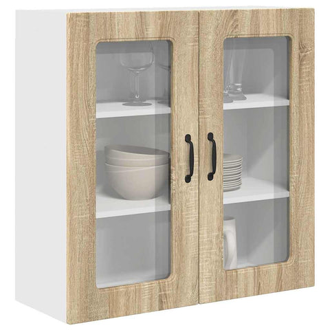 vidaXL Kitchen Wall Cabinet Sonoma Oak 80 x 31 x 80 cm Engineered Wood