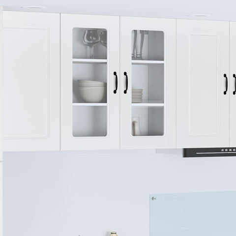 vidaXL Kitchen Wall Cabinet with Door High Gloss White 80 x 31 x 80 cm