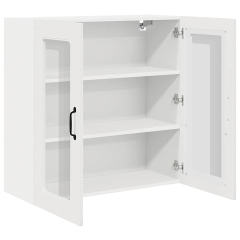 vidaXL Kitchen Wall Cabinet with Door High Gloss White 80 x 31 x 80 cm