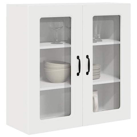vidaXL Kitchen Wall Cabinet with Door High Gloss White 80 x 31 x 80 cm