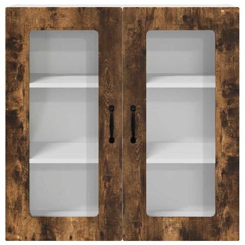 vidaXL Kitchen Wall Cabinet Smoked Oak 80 x 31 x 80 cm Engineered Wood