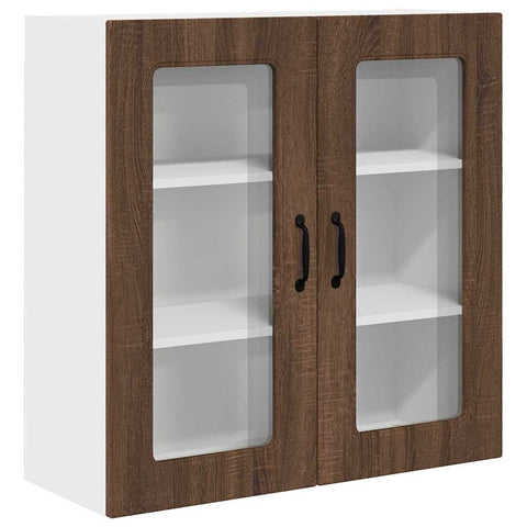 vidaXL Kitchen Wall Cabinet Brown Oak 80 x 31 x 80 cm Engineered Wood