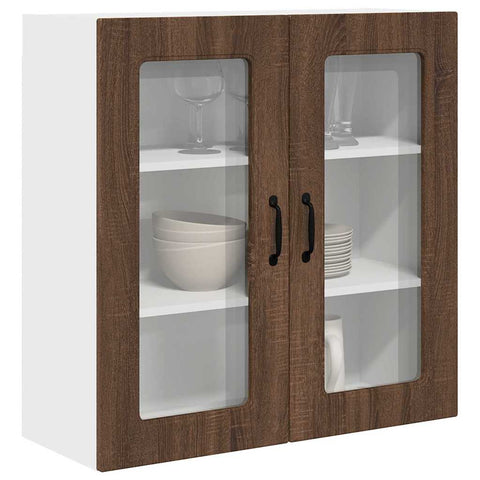 vidaXL Kitchen Wall Cabinet Brown Oak 80 x 31 x 80 cm Engineered Wood
